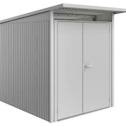 Casetta da giardino Biohort AvantGarde sp 0,5 mm 180x255x218 cm argento 2 batt.
