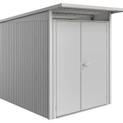 Casetta da giardino Biohort AvantGarde sp 0,5 mm 180x255x218 cm argento 2 batt.