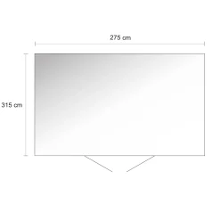 Casetta da giardino Biohort HighLine sp 0,5 mm 275x315x222 cm grigio 2 batt.