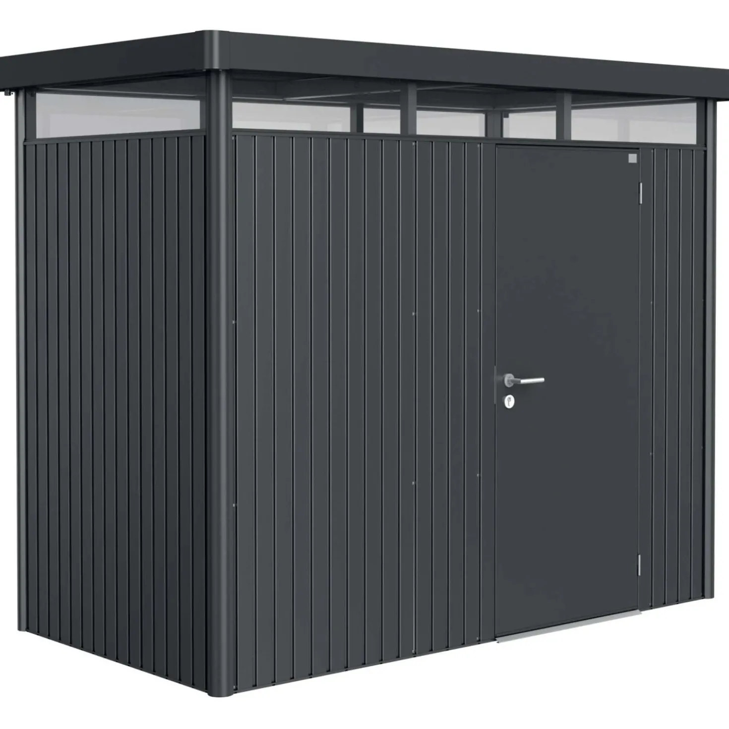 Casetta da giardino Biohort HighLine sp 0,5 mm 222x275x155 cm grigio standard