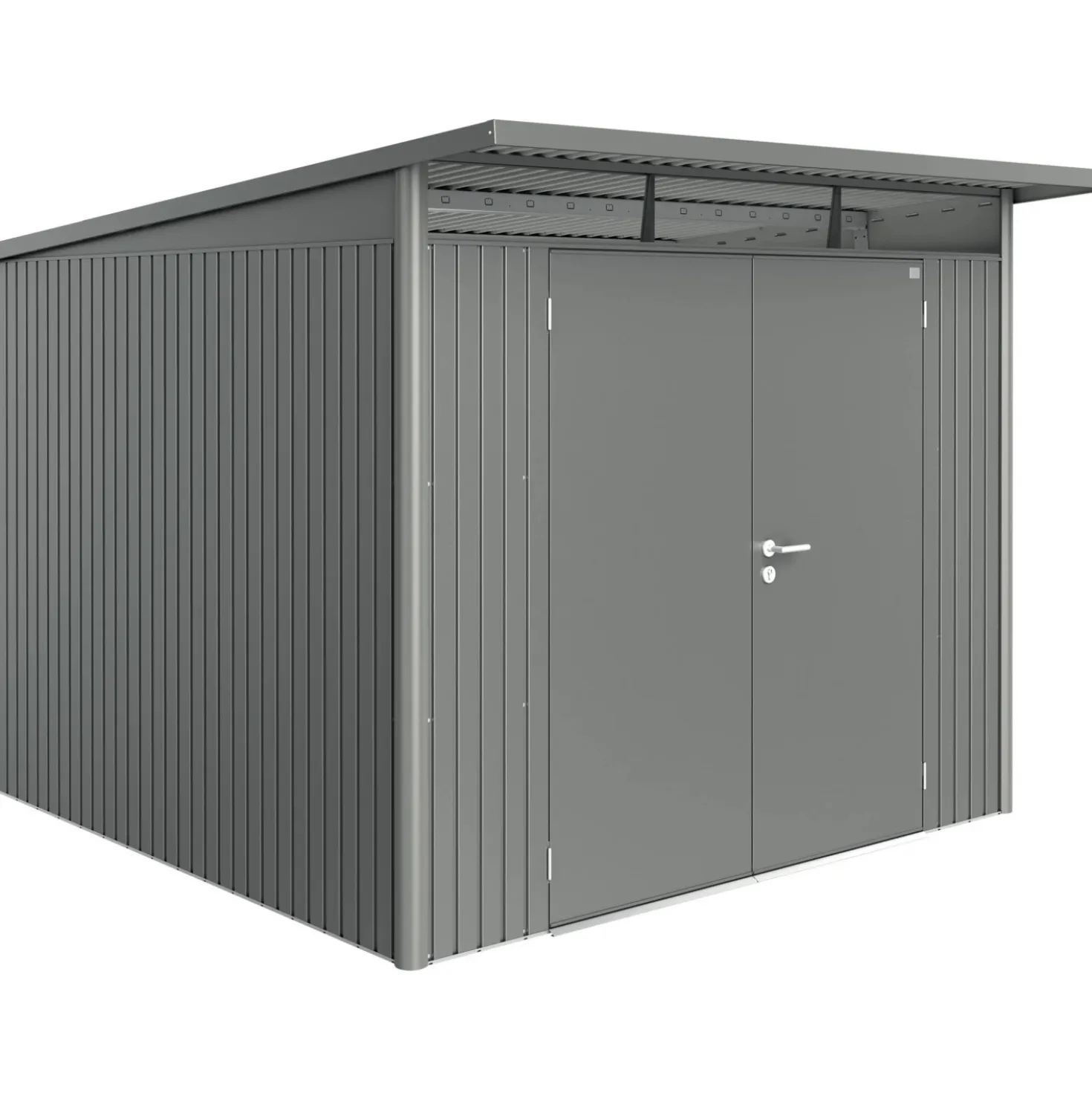 Casetta da giardino Biohort AvantGarde sp 0,5 mm 260x300x218 cm quarzo 2 batt.