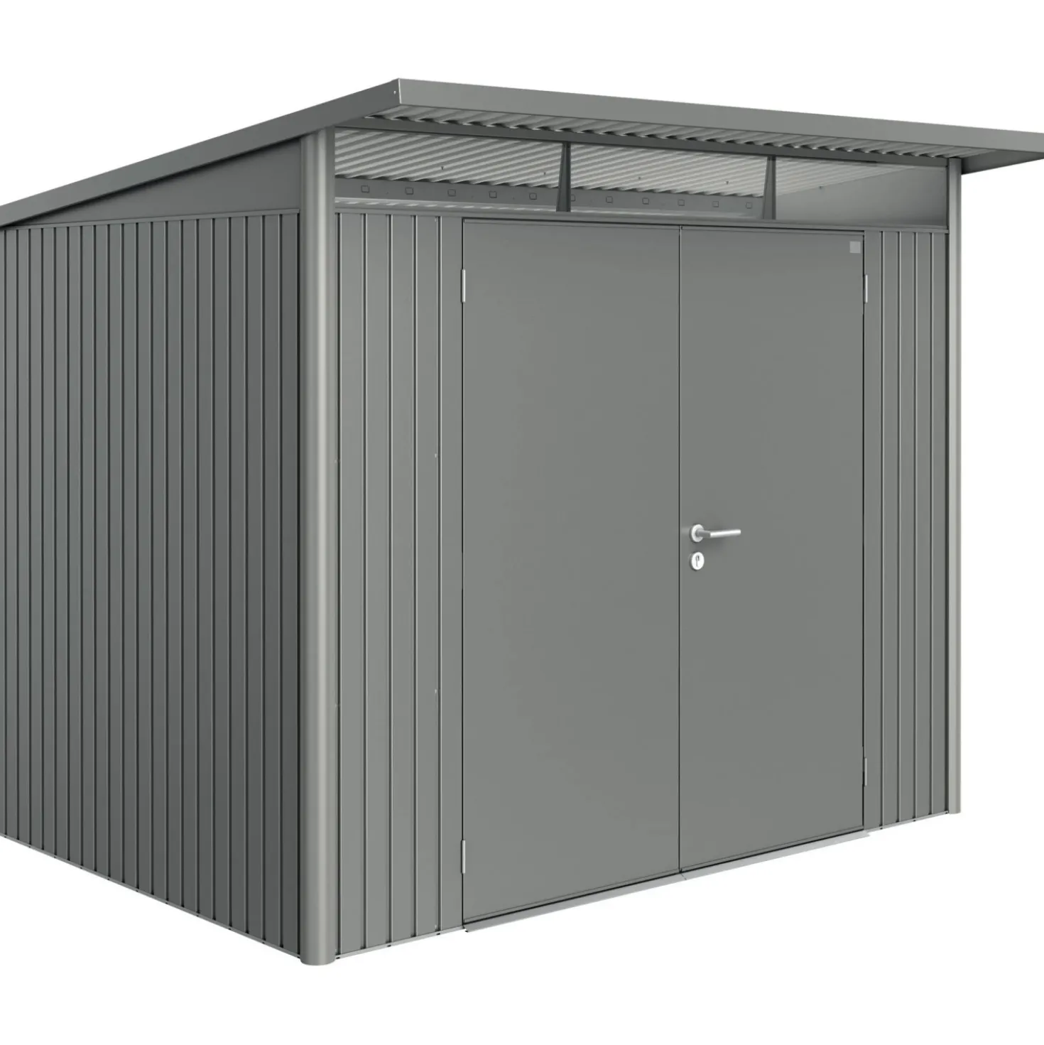 Casetta da giardino Biohort AvantGarde sp 0,5 mm 260x220x218 cm quarzo 2 batt.