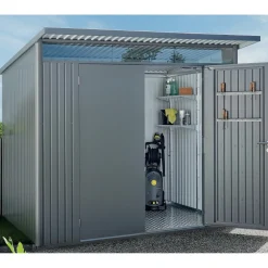 Casetta da giardino Biohort AvantGarde sp 0,5 mm 260x220x218 cm quarzo 2 batt.
