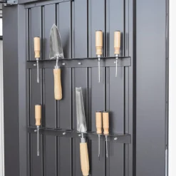 Casetta da giardino Biohort HighLine sp 0,5 mm 222x275x195 cm grigio 2 batt.