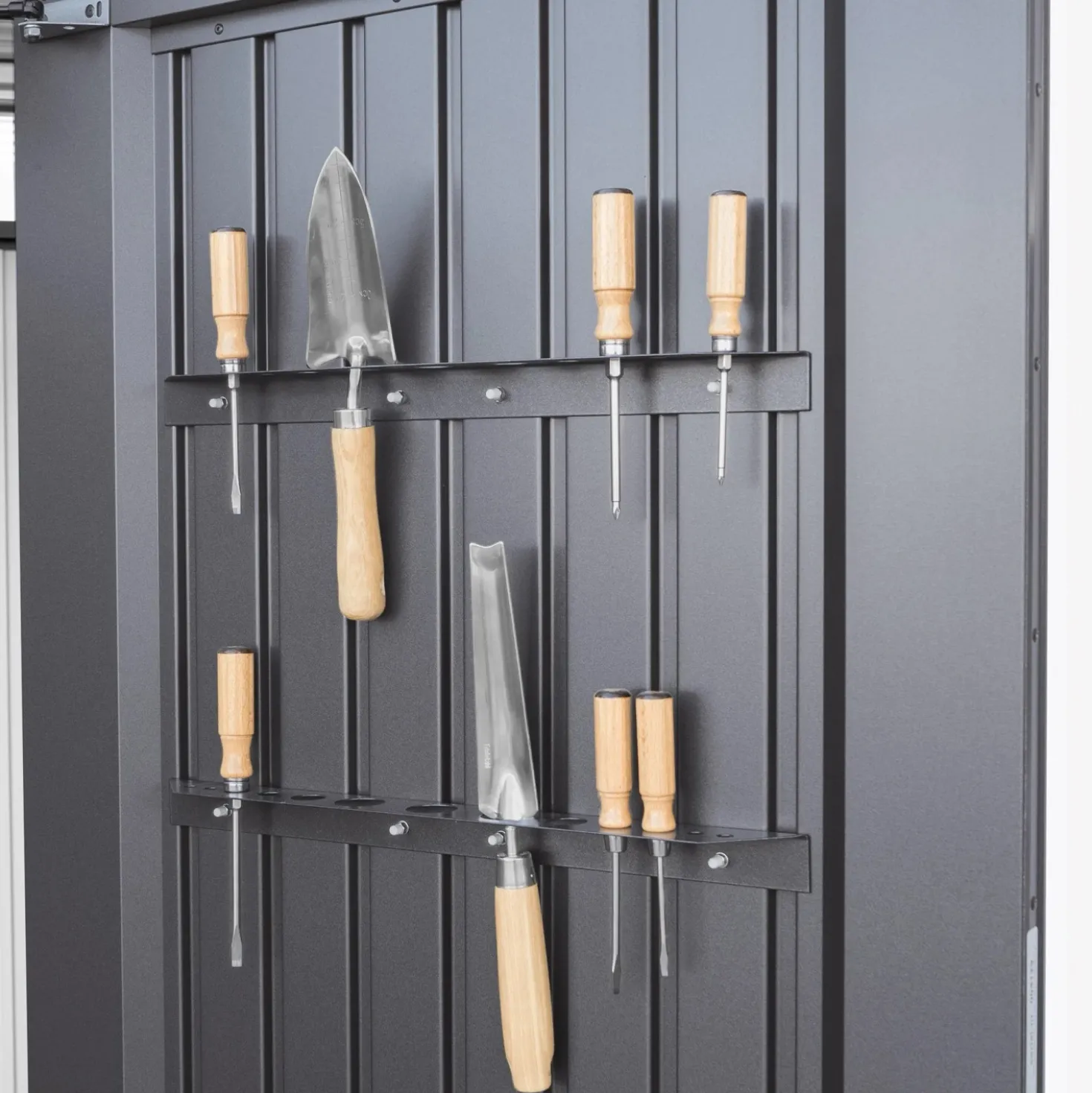 Casetta da giardino Biohort HighLine sp 0,5 mm 222x275x195 cm grigio 2 batt.