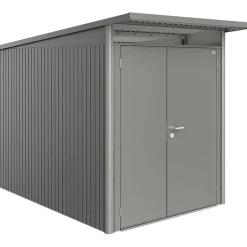 Casetta da giardino Biohort AvantGarde sp 0,5 mm 180x300x218 cm quarzo 2 batt.