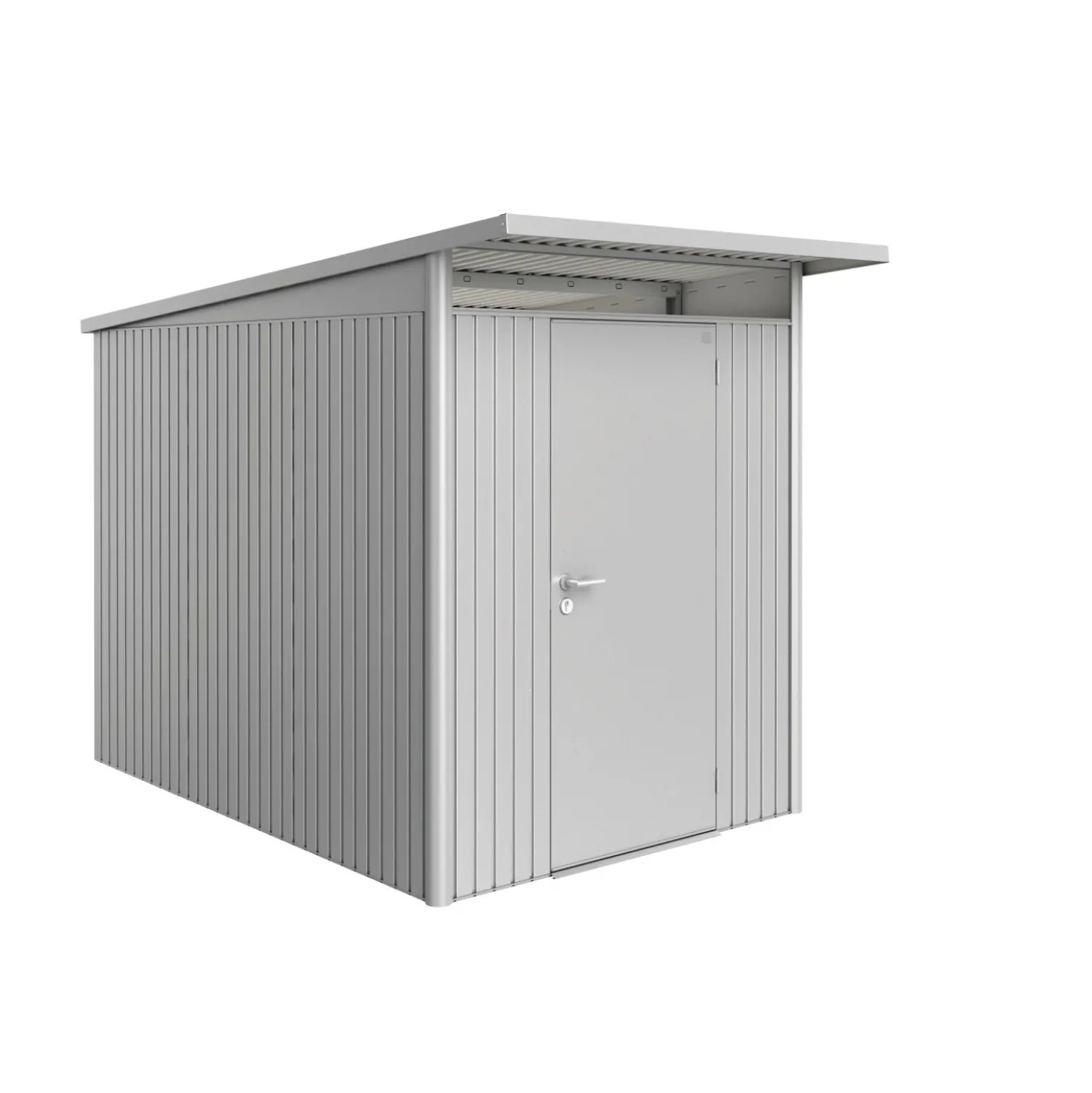 Casetta da giardino Biohort AvantGarde sp 0,5 mm 180x300x218 cm argento standard