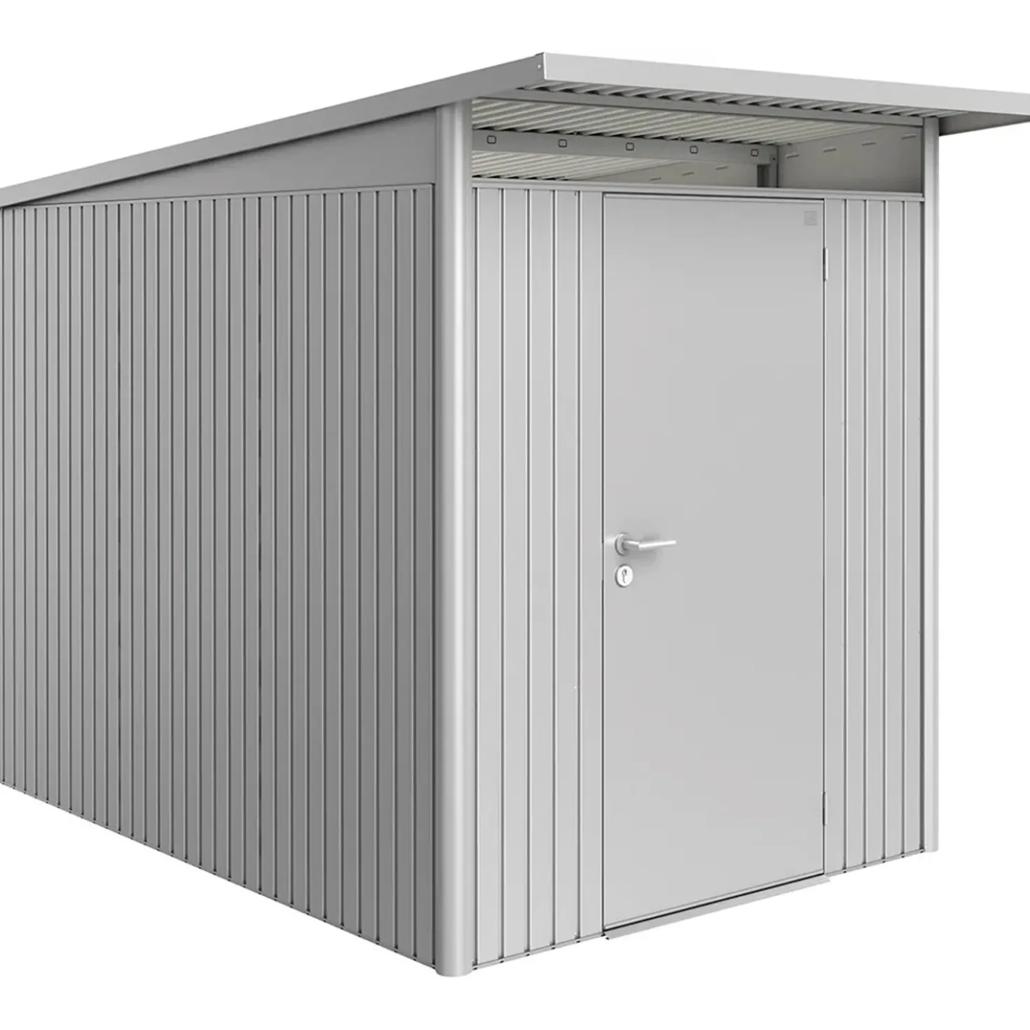 Casetta da giardino Biohort AvantGarde sp 0,5 mm 180x300x218 cm argento standard