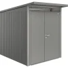 Casetta da giardino Biohort AvantGarde sp 0,5 mm 180x255x218 cm quarzo 2 batt.