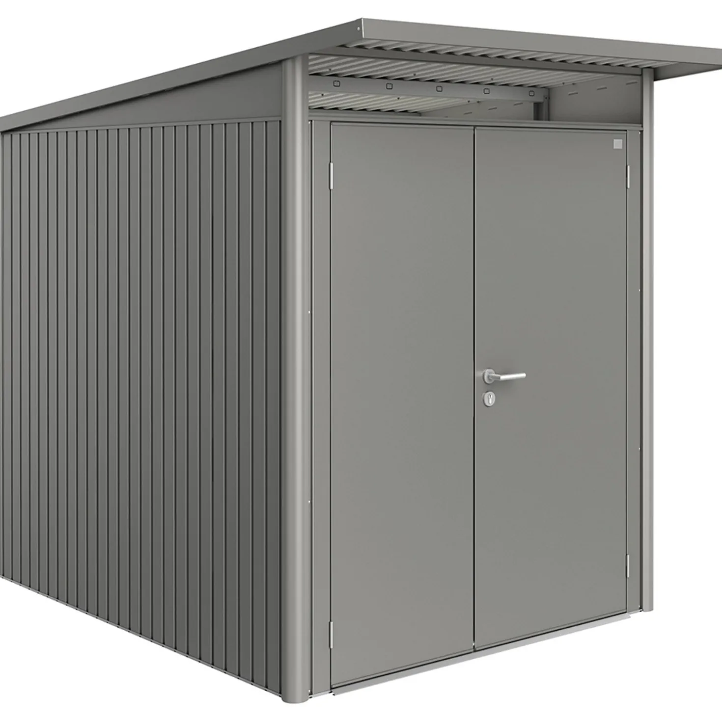 Casetta da giardino Biohort AvantGarde sp 0,5 mm 180x255x218 cm quarzo 2 batt.