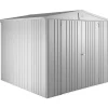 Casetta da giardino Biohort Europa sp 0,5 mm 244x228x203 cm argento 2 batt.