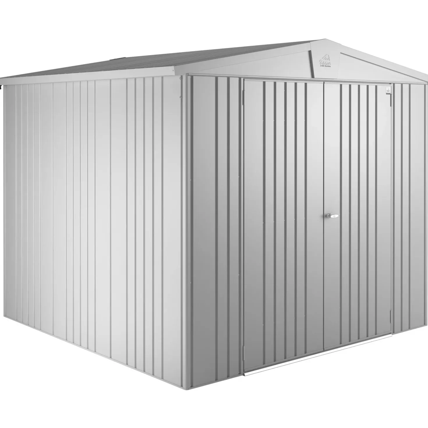 Casetta da giardino Biohort Europa sp 0,5 mm 244x228x203 cm argento 2 batt.