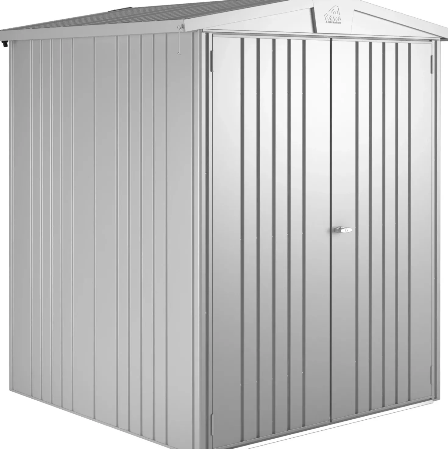 Casetta da giardino Biohort Europa sp 0,5 mm 196x172x156 cm argento 2 batt.