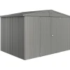 Casetta da giardino Biohort Europa sp 0,5 mm 209x316x228 cm quarzo 2 batt.