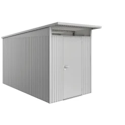 Casetta da giardino Biohort AvantGarde sp 0,5 mm 180x380x222 cm argento standard