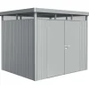 Casetta da giardino Biohort HighLine sp 0,5 mm 222x275x235 cm argento 2 batt.