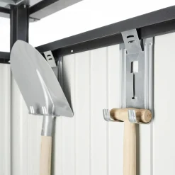 Casetta da giardino Biohort HighLine sp 0,5 mm 222x275x235 cm argento 2 batt.