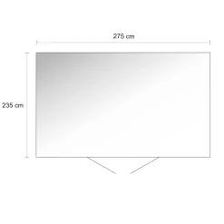 Casetta da giardino Biohort HighLine sp 0,5 mm 222x275x235 cm argento 2 batt.