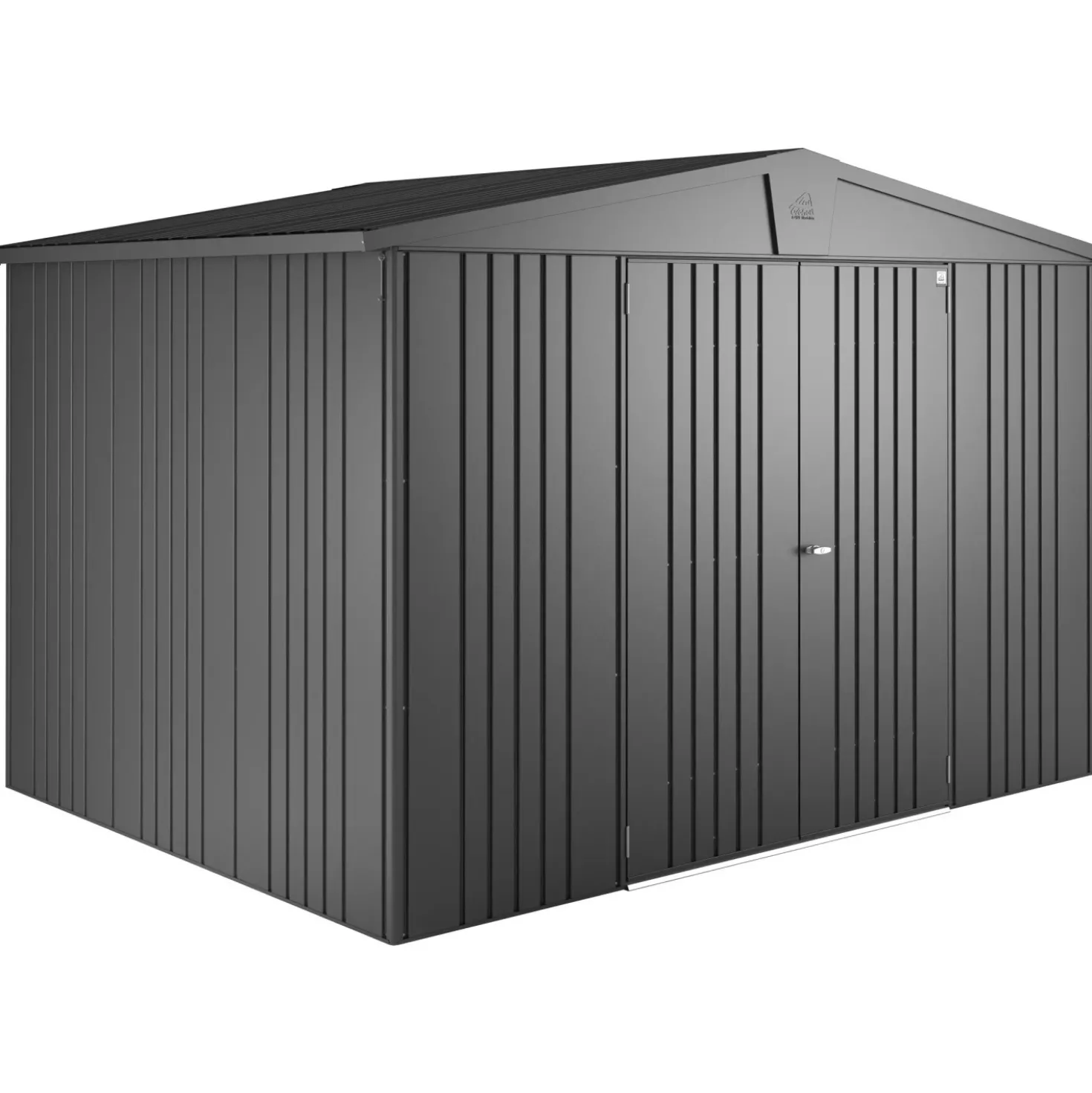 Casetta da giardino Biohort Europa sp 0,5 mm 209x316x228 cm grigio 2 batt.