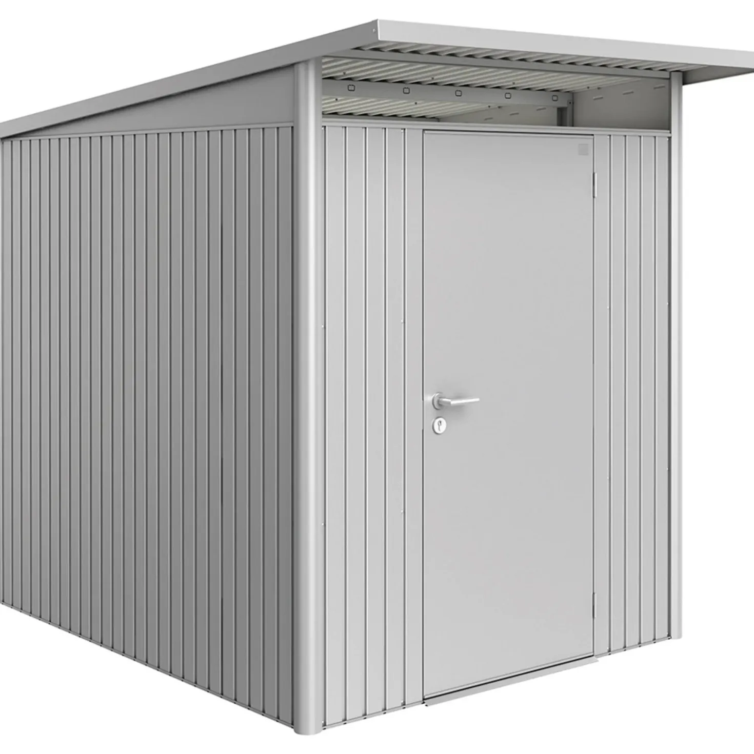 Casetta da giardino Biohort AvantGarde sp 0,5 mm 180x255x218 cm argento standard