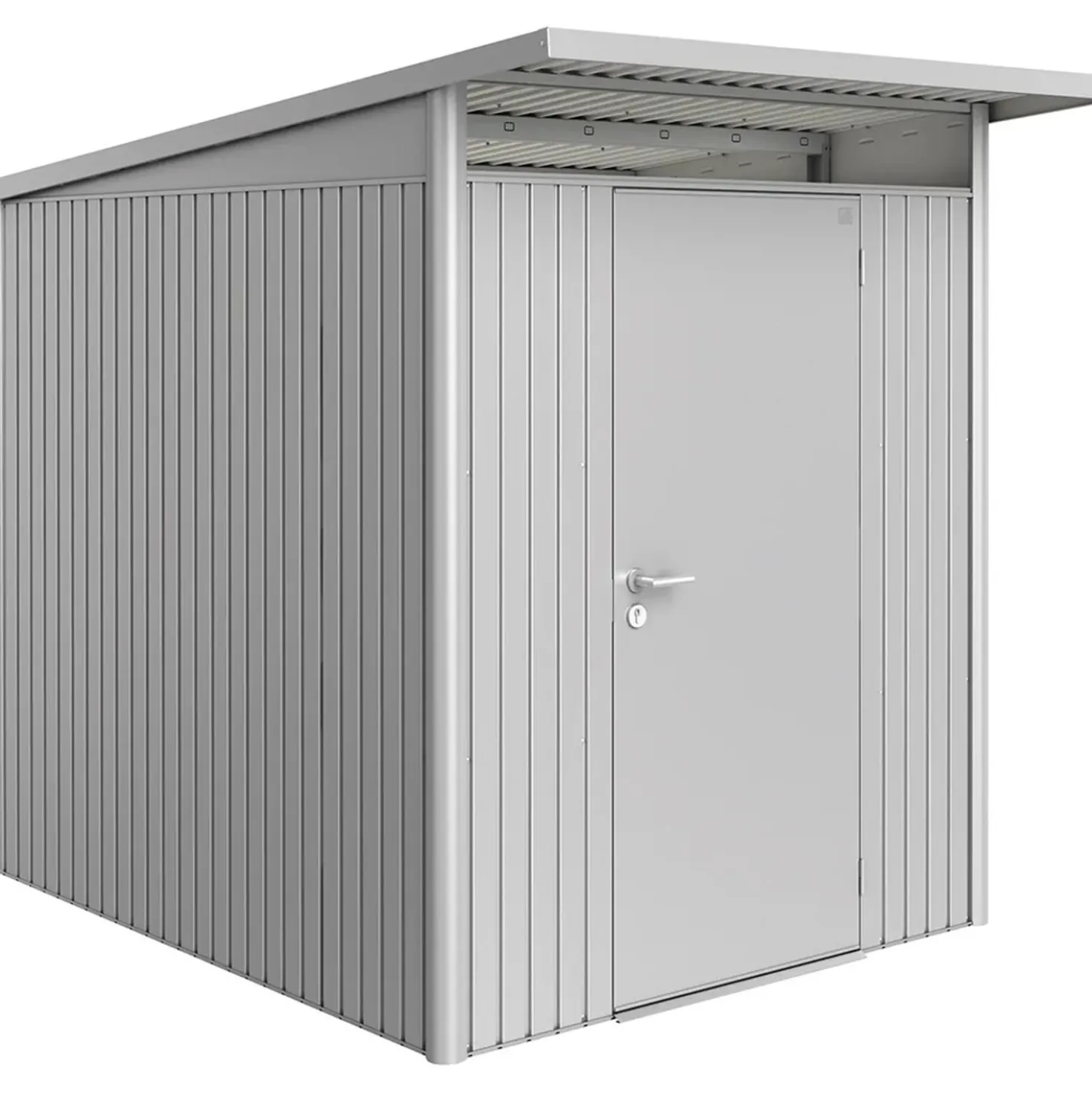 Casetta da giardino Biohort AvantGarde sp 0,5 mm 180x255x218 cm argento standard