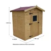 Casetta da giardino in legno sp 16 mm H204xL180xP187 cm