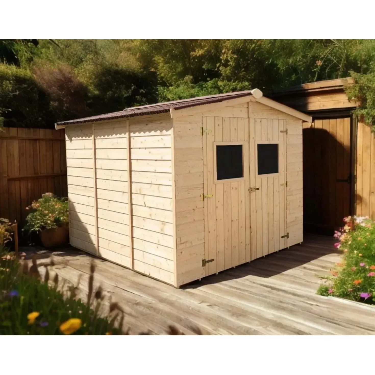 Casetta da giardino in legno sp 16 mm H210xL270xP267 cm