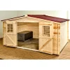 Casetta da giardino in legno sp 28 mm H207xL416xP404 cm