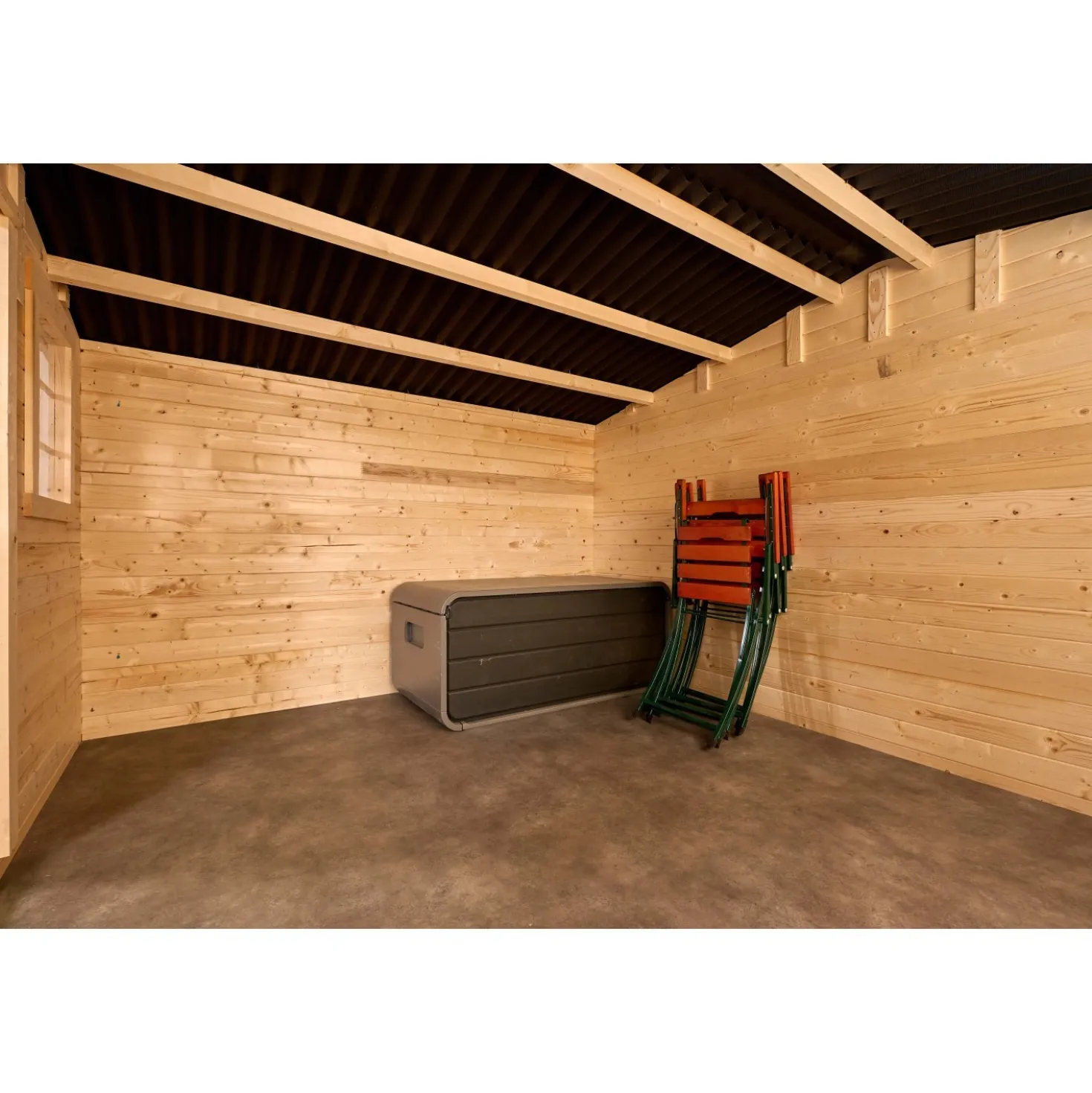 Casetta da giardino in legno sp 28 mm H207xL416xP404 cm