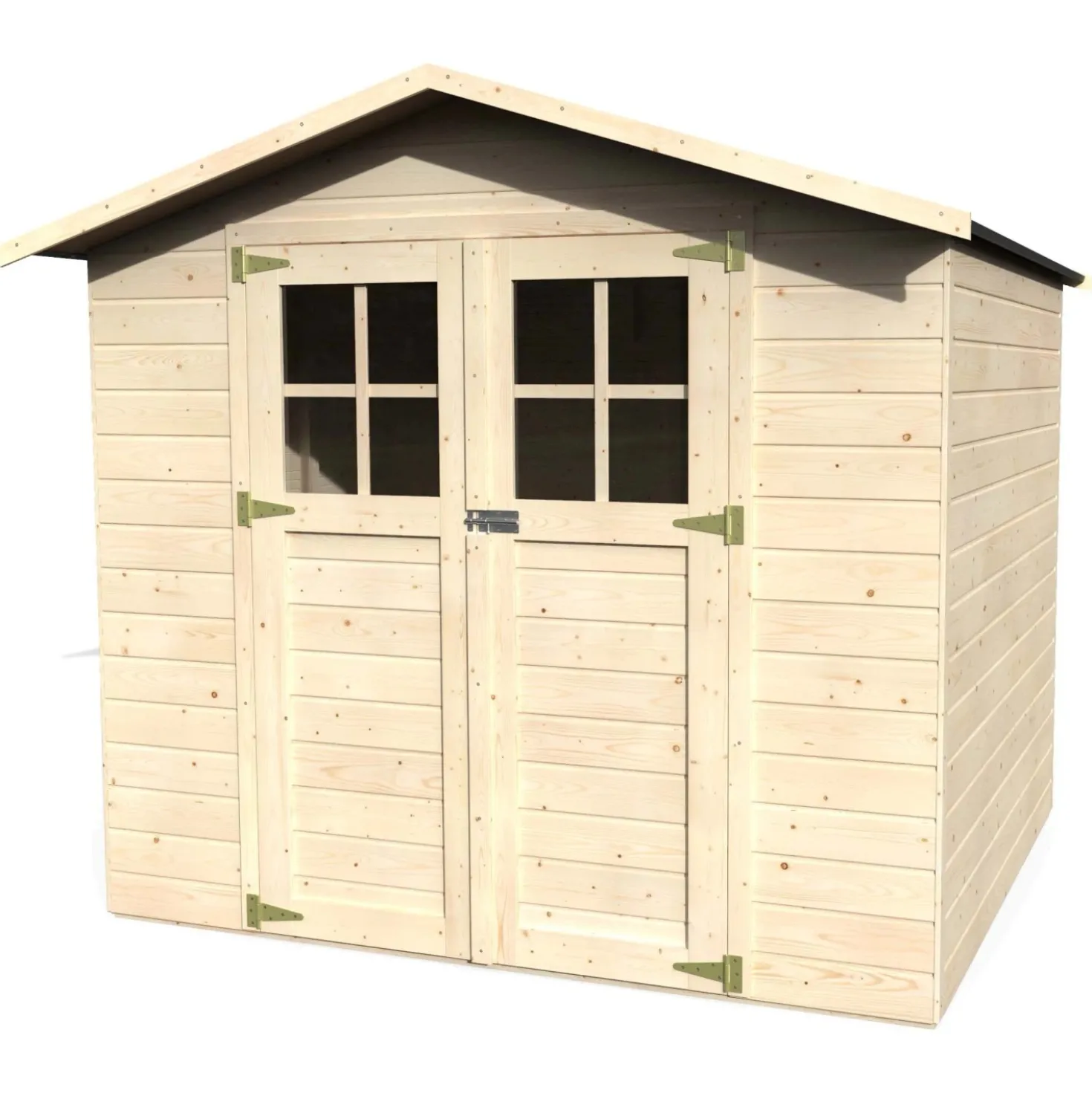 Casetta da giardino in legno Lode sp 12 mm H199xL229xP202 cm