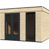 Casetta da giardino in legno semi-abitabile H250xL365xP299 cm 8,71 m²