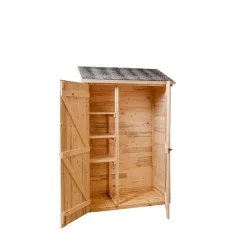 Casetta da giardino in legno a pannelli sp 16 mm H206xL132xP65 cm