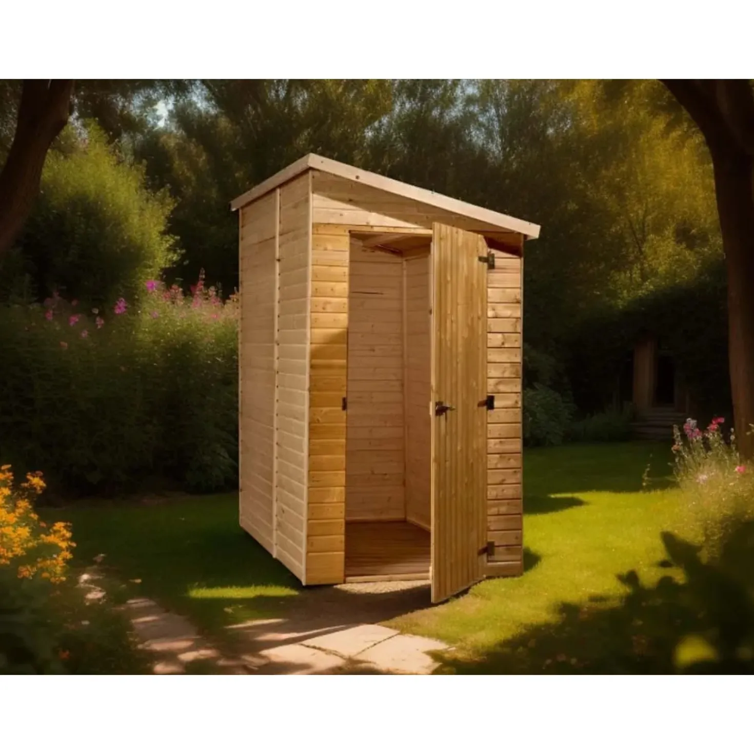 Casetta da giardino in legno sp 20 mm H201xL304xP199 cm