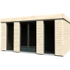 Casetta da giardino in legno semi-abitabile H250xL497xP365 cm 15,25 m²