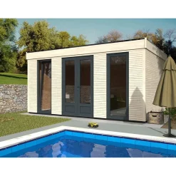 Casetta da giardino in legno semi-abitabile H250xL497xP365 cm 15,25 m²