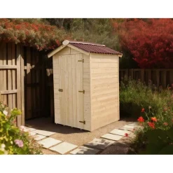 Casetta da giardino in legno sp 16 mm H203xL136xP146 cm