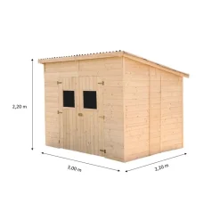 Casetta da giardino in legno sp 16 mm H220xL320xP220 cm