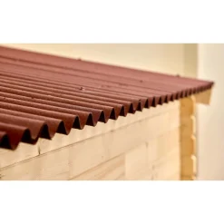 Casetta da giardino in legno sp 28 mm H207xL416xP304 cm