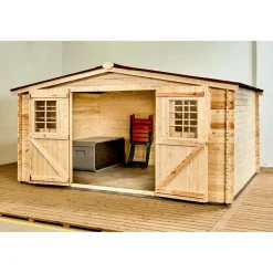 Casetta da giardino in legno sp 28 mm H207xL416xP304 cm