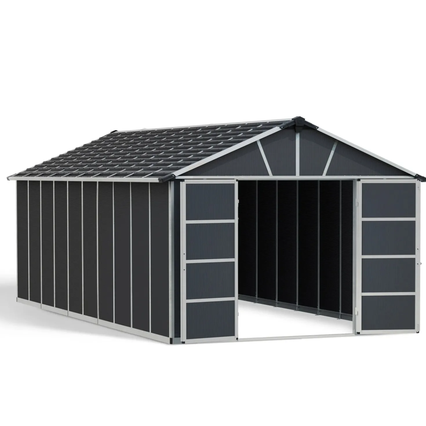 Casetta da giardino in metallo Palram Yukon sp 10 mm H252xL643xP332 cm