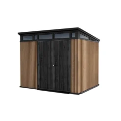 Casetta da giardino in plastica Keter Pent sp. 20 mm marrone chiaro 6 m²