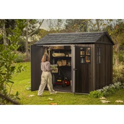 Casetta da giardino in plastica Keter Apex sp.20 mm marrone scuro 5,2 m²