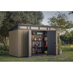 Casetta da giardino in plastica Keter Pent sp. 20 mm marrone chiaro 7,4 m²