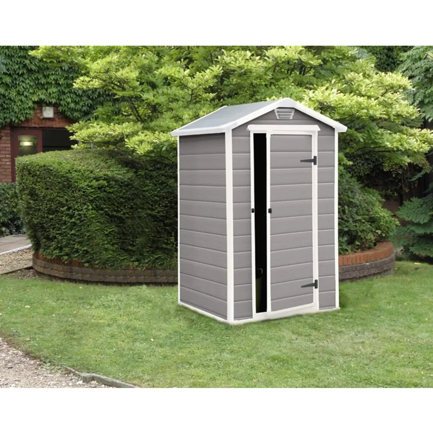 Casetta da giardino in plastica Keter Manor 4x3 dim 128x94x196 cm