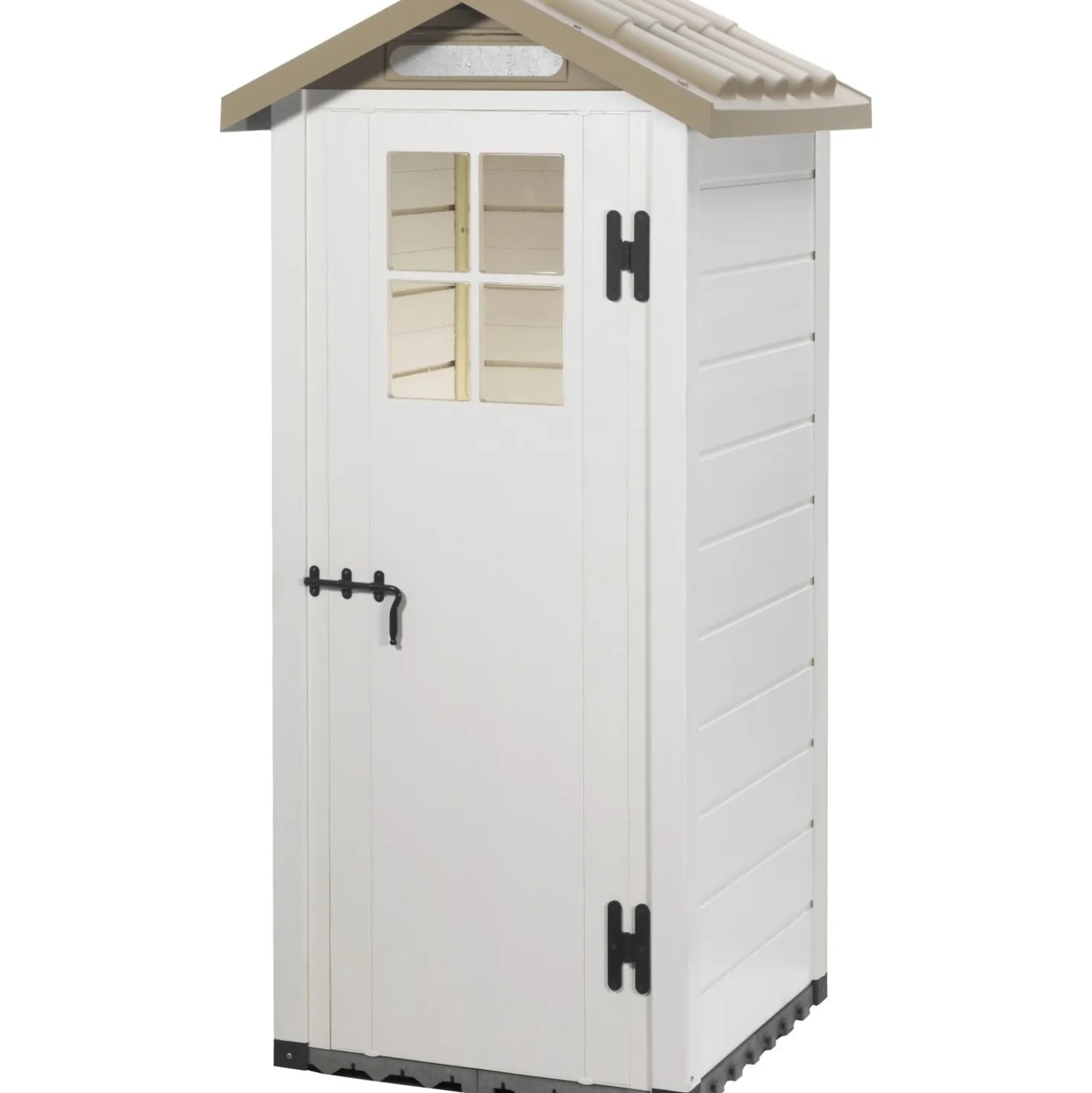 Casetta da giardino in PVC Garofalo Tuscany Evo sp. 20 mm bianco crema 0,93 m²