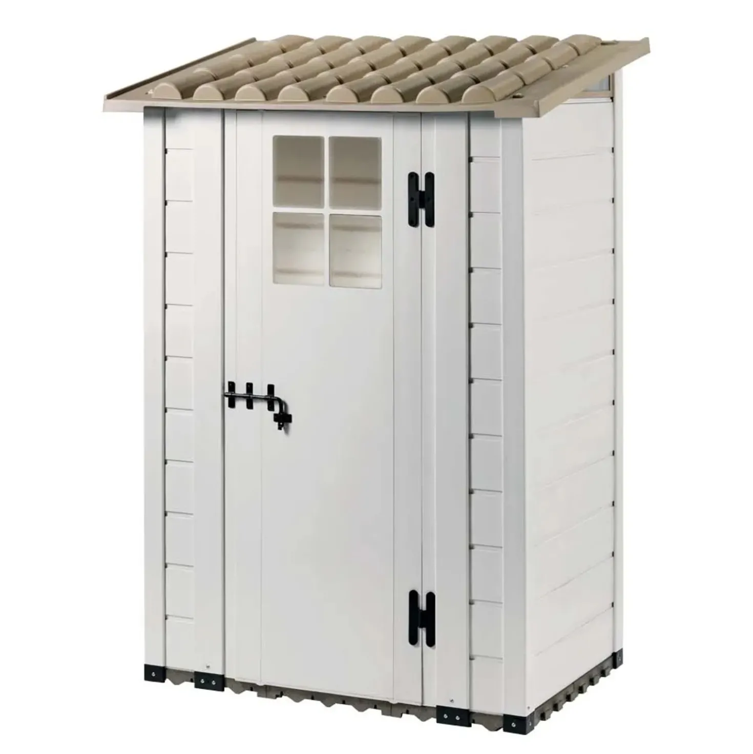 Casetta da giardino in PVC Garofalo Tuscany Evo sp. 20 mm beige 1,3 m²