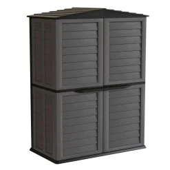 Casetta da giardino in PVC Garden Shed sp. 60 mm antracite 2,5 m²