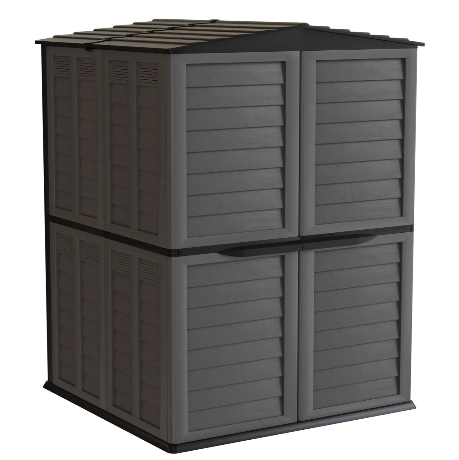 Casetta da giardino in PVC Garden Shed sp. 60 mm antracite 2,5 m²