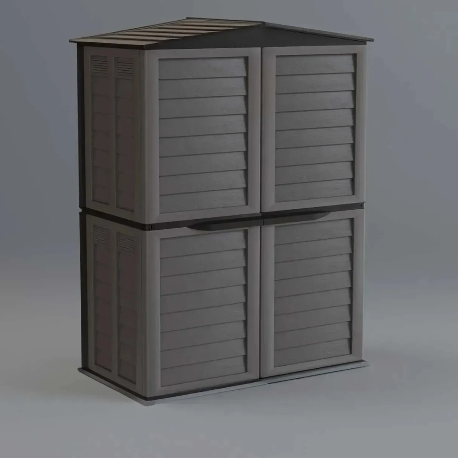 Casetta da giardino in PVC Garden Shed sp. 60 mm antracite 2,5 m²