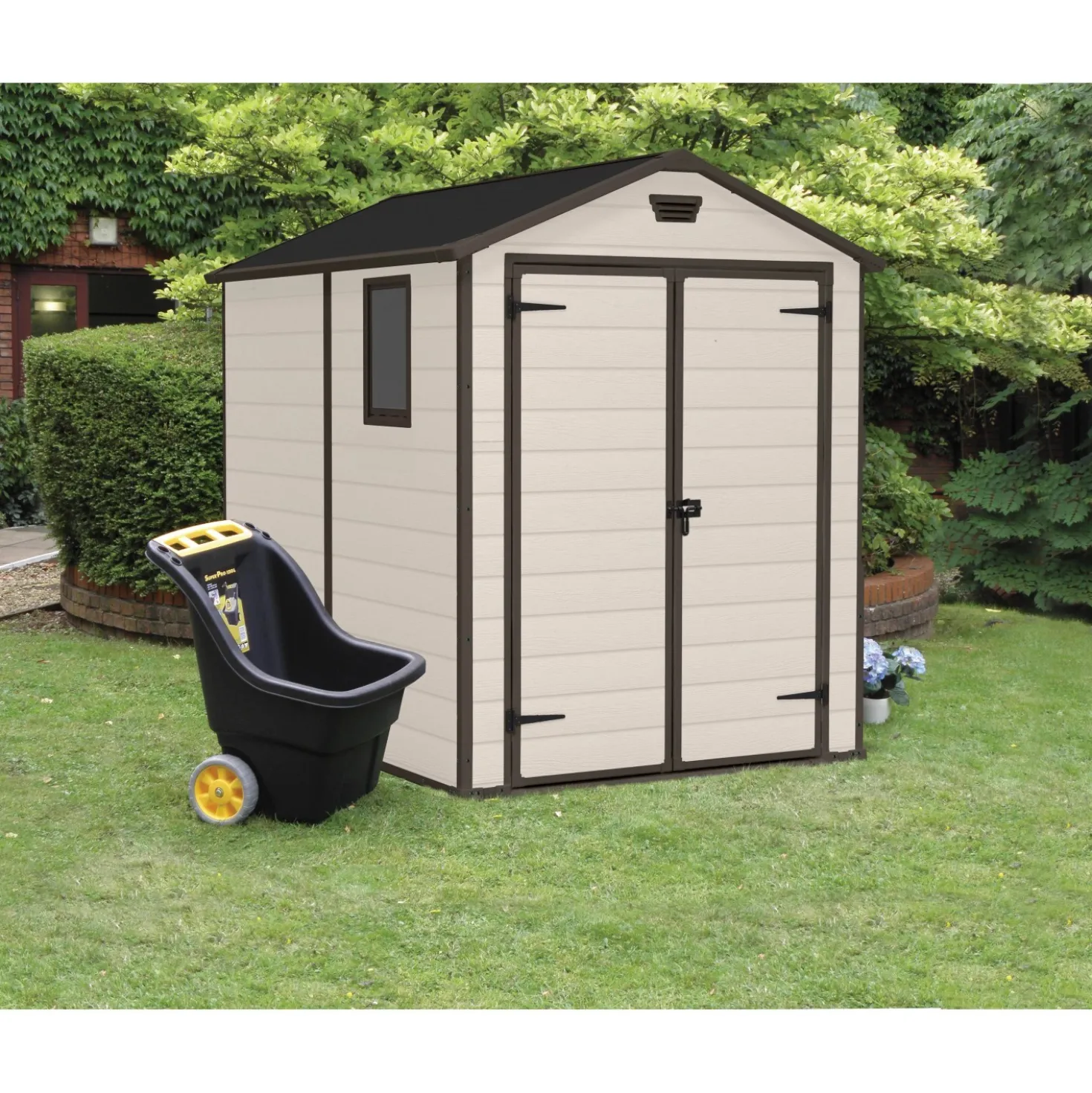 Casetta da giardino in resina Keter Manor beige 4,4 m²
